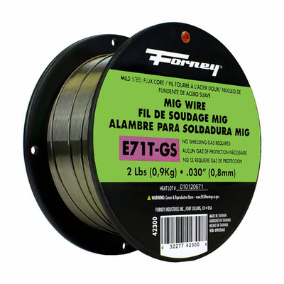  Forney Industries E71T-GS Self, Steel Flux-Core Welding Wire, .030 in x 2 Pound