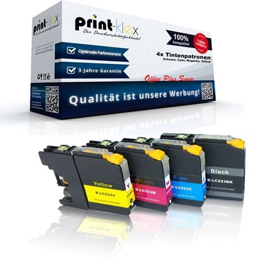 4x Reman kompatible Tintenpatronen für Brother MFCJ-4610-DW kein Origin Office P