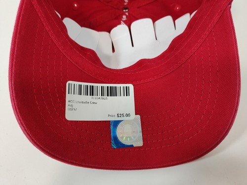 Louisville Cardinals Top Of The World Red Strapback Dad Cap Hat Adjustable OSFM - Picture 7 of 8