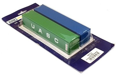 Dapol OO Scale B775 A - 2x 40ft verschiedene Container - grün blau