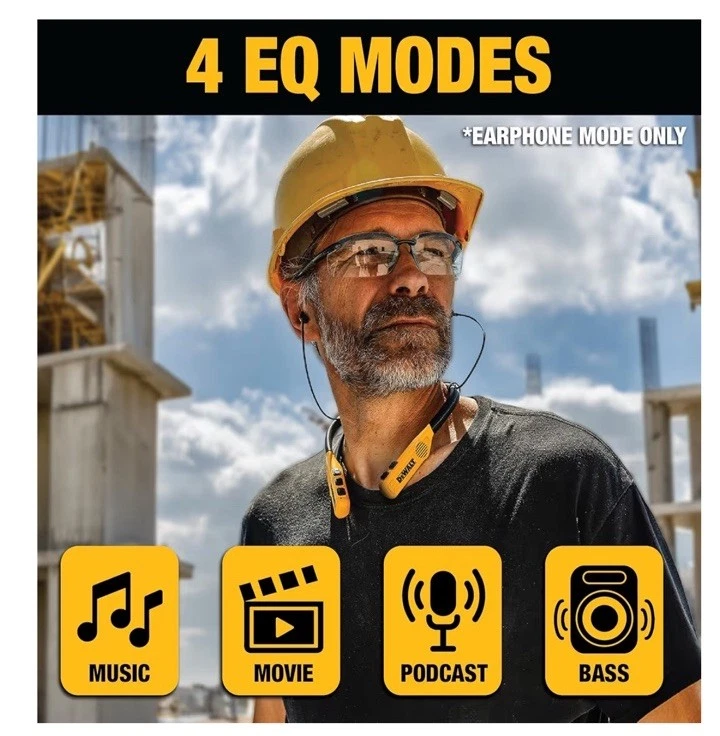 DEWALT Jobsite Pro Neckband Earphones - Thumbnail 4