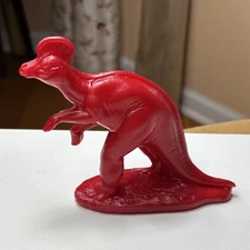 Vintage Red Corythosaurus Dinosaur Mold-a-Rama Souvenir Figure Rare