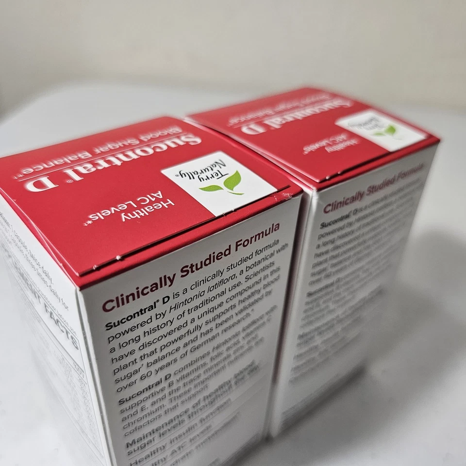 (2) EuroPharma Terry Naturally Sucontral D Balance de azúcar en sangre 120 cápsulas 10/26 Foto 4 de 4