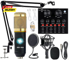Podcast Equipment Bundle, BM-800 Recording Studio Package with Voice Changer