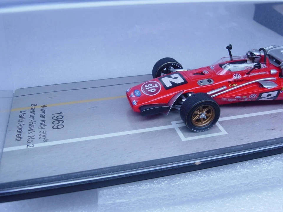 scintilla 1/43 Brawner Hawk Winner Indy 500 1969 #2 Mario Andretti - Immagine 2 di 4