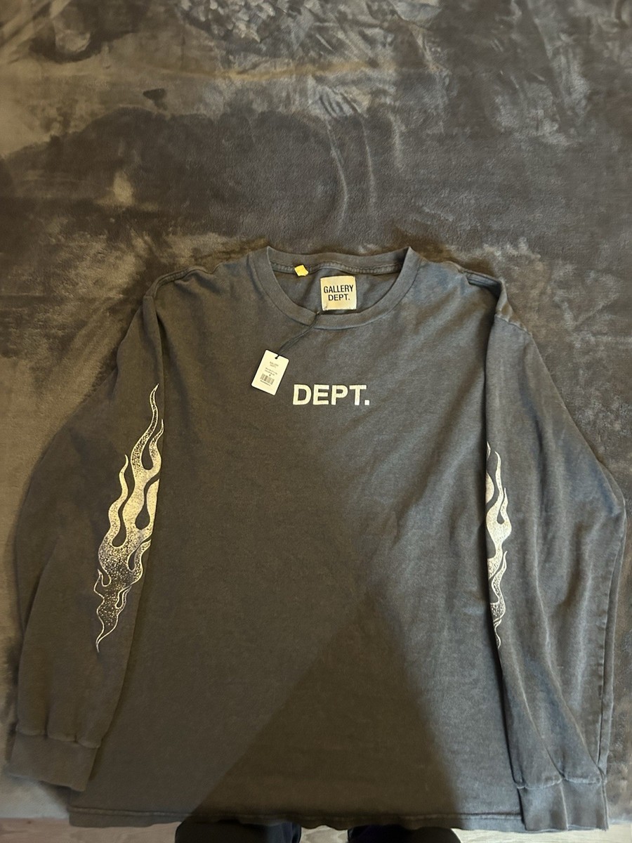 Gallery Dept. De La Galerie Men's Long Sleeve Tee Grey Size S Runs