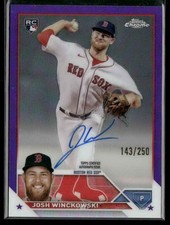 2023 Topps Chrome Josh Winckowski #RA-JWI Purple Refractor Auto /250