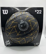 Caitlin Clark Wilson WNBA Repetition Black/Yellow Basketball Size 6 Outdoor 28.5