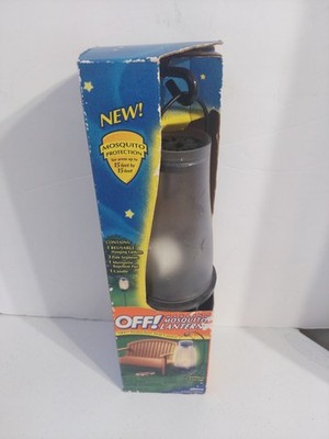 VINTAGE SC JOHNSON OFF! HANGING MOSQUITO PROTECTION LANTERN 15 X 15 FT AREA