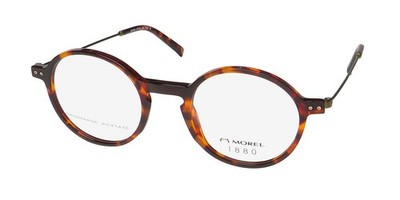 NEW MOREL 1880 60144M EYEGLASSES TD06 MENS PLASTIC ROUND FULL-RIM TORTOISE