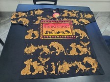 The Lion King Promotional Black Tee Shirt Disney 1994 Adult OSFA NOS w/Tags