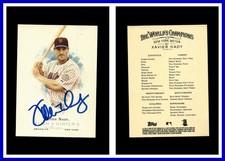 2006 Topps Allen and Ginter 61 Xavier Nady Autographed Signed AUTO New York Mets