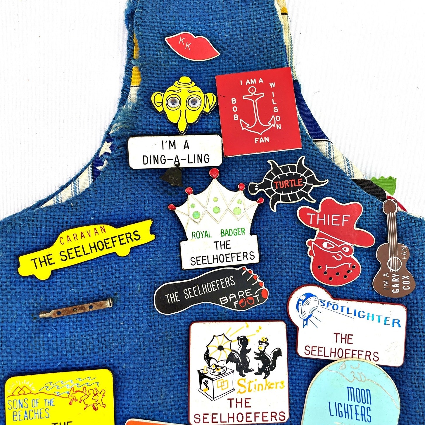 VTG 70's Square Dancing Club Pins Pinbacks Buttons Ding-A-Ling Boot Seelhoefers