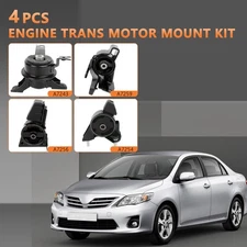 4Pcs Engine Motor & Auto Transmission Mount For Toyota Corolla 1.8L 1998-2002