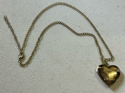 DC comics Harley Quinn Gold Tone Daddy s Lil  Monster Locket Necklace 20 