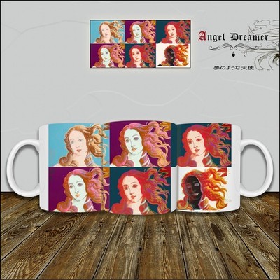 TASSE TASSE Andy Warhol Venus Gesicht von Botticelli Pop Art Sammlung Moderne Kunst