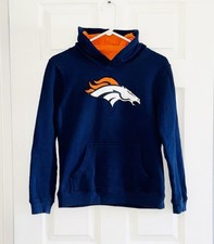 Denver Broncos Youth Large Hoodie Sweatshirt NFL Team Apparel Boys L