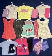 Huge Lot Girls Size 4 5 Clothes NEW  EUC Dress Summer 4T 5T Shorts Nike Outfits