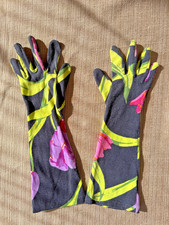 RARE Vintage 80s Betsey Johnson Tulip Gloves Goth Punk One Size