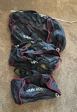 Vintage Olin Skis Bag Set Of 3 Duffle Bags, Large Medium And Small Black