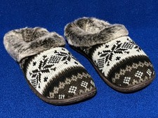 Dearfoam Ladies Indoor/ Outdoor Slip On Slippers. Sz S 5-6 