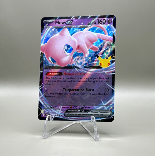 The Pokemon Company Mew EX 66/128 Ultra Rare Holo Celebration 30th EN 160HP