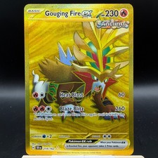 Pokemon TCG Gouging Fire ex Hyper Rare SV05: Temporal Forces 214/162 2024 Fire on eBay