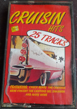 crusin hits cassette tape 1 only 25 tracks twins 60s 70s