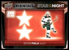 2021-22 Upper Deck Credentials #2S-10 Kevin Fiala Star of the Night: Second Star