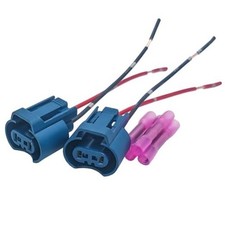 9005 HB3 Two Harness Head Light High Beam Adapter Female Head Wire Pigtail