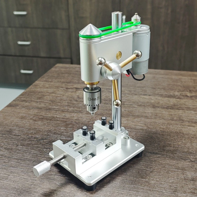 Mini Taladro de Banco Prensa Taladro de Mesa Eléctrica Fresadora Portátil