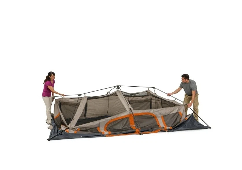 Ozark Trail 10-Person Instant Cabin Tent 2-Room Family Camping Tent with Rainfly - Image 2 of 4