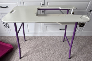 SewEzi Portable Sewing Table Model 4001 – Adjustable – w/ Travel Cover & Insert