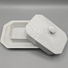  Rosenthal Maria Weiß Butterdose Butterglocke Butterstülpe mit Deckel alt RAR