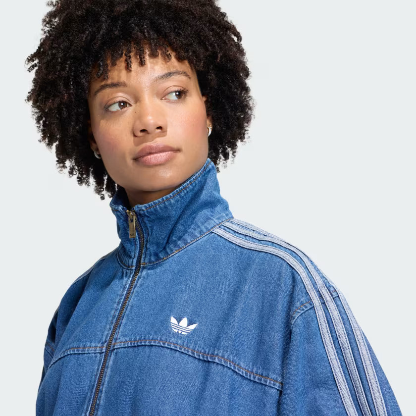 adidas women FIREBIRD ADILENIUM TRACK TOP DENIM | eBay