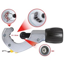 KS TOOLS 103.5010i Teleskop-Rohrabschneider f&uuml;r Edelstahl (Inox) Rohre, 3-38mm