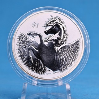Virgin Islands 1 Dollar 2021 Elizabeth II Pegasus 1 oz. Silber 999 ST/BU