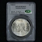 1925-S Peace Silver Dollar  $1 CAC Grading CACG