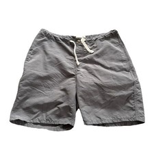 Taylor Stitch Shorts Men 30 Gray Chino 7 Inseam Drawstring Performance Hiking
