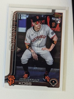 2025 Topps Update Christian Koss Golden Mirror RC #US174