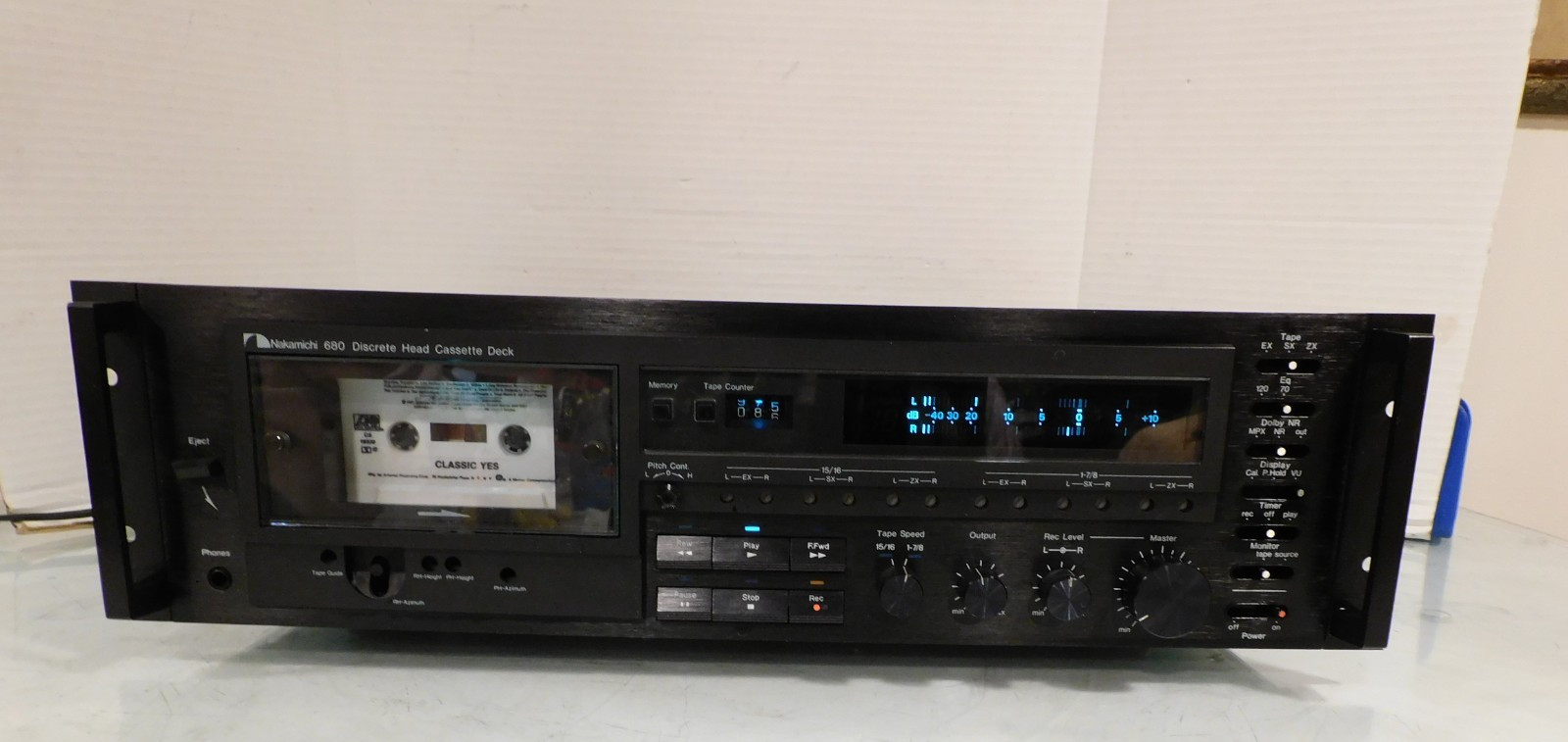 Nakamichi 680 Cassette Deck Three Head Two Speed Excellent O