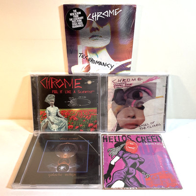 3 CHROME / 2 HELIOS CREED ALBUM LOT (CD) Post Punk Electronic Rock NEW