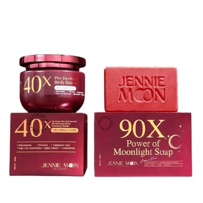 Jennie Moon 90X Power of Moonlight Soap 130G & JENNIE MOON booster 250G -BUNDLE