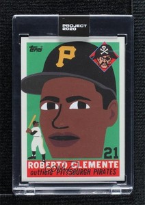 2020 Topps Project 2020 1955 Topps /3592 Roberto Clemente Keith Shore #182 HOF