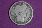 Estate Find 1908 - Barber Quarter Dollar!! #K59423