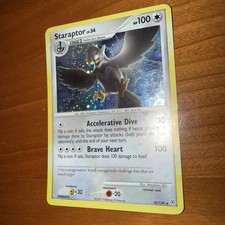 Pokemon Staraptor Diamond and Pearl 16/130 Holo LP SWIRL! on eBay