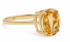 GENUINE  3.68 Cts YELLOW TOPAZ RING SOLID 10K GOLD - Free Appraisal Service -NWT — photo 3