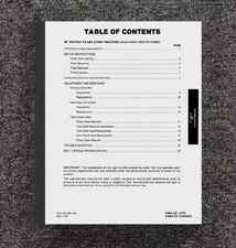 26" ROTARY TILLER ATTACHMENT OPERATOR MANUAL FITS 1985 YARD TRACTOR 09GN 620-452