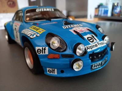 Alpine Renault A110 échelle 1/12 Base Otto Models Tour de Corse 1974 Larousse - Photo 1/4