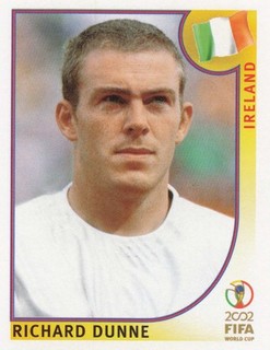 354 Richard Dunne Ireland Panini FIFA World Cup 2002 BLACK BACK